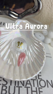 ผงขัดเมอเมด Ultra Aurora ผงออโรร่า Majikku ออโรร่าประกายแสง ขัดได้ทุกพื้นสีเล็บ ขัดง่าย แถมแปรงขัด