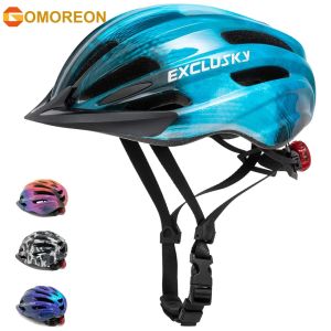 Kids Bike Helmet with Light Adjustable Skate Scooter Cycling Helmet 50-57cmMulti-Sport Youth Childrens Bicycle Helmet Age 5-14