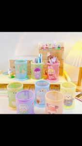 Lọ Đựng Bút Bằng Nhựa Nhiều Hình 12x8cm