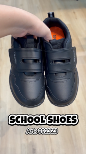 [Online Exclusive] ABARO 992323 School Shoes /Anti-Bacterial/Kasut Sekolah Hitam