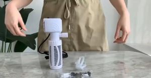 Aquarium Filter With Oxygen 4 in 1 Circulation Filter Pump Silent Adjustable Oxygen Internal Filter For Aquarium