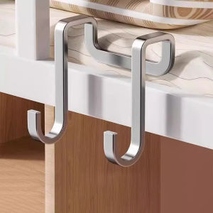 ตะขอสแตนเลสประตูด้านหลังตะขอแขวน Home Storage Wall Hooks เจาะฟรี Double S-Shape Hook Coat ผ้าเช็ดตัวแขวน