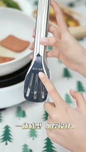 Thickened Non-Slip Kitchen Tongs 304 Stainless Steel Grill Clip/Barbecue Salad Bread Tools Steak BBQ/Food Serving Utensi
