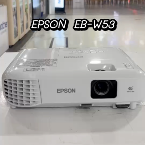 Epson EB-W53 Projector โปรเจคเตอร์ เครื่องฉาย 4000 Ansi Lumens WXGA (HD 16:10 เหมาะสำหรับห้องประชุมใหญ่/ห้องเรียน/ออฟฟิศ สู้แสง ร้านอาหาร คาเฟ่ ดูหนัง ดูบอล ออกใบกำกับภาษีได้ ประกันศูนย์ 2 ปี)