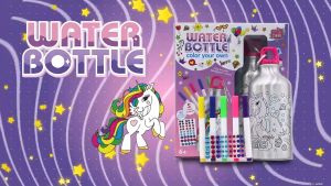 DIY doodle water bottle with bag kids graffiti make your own bottle