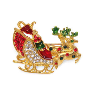 Christmas Themed Alloy Snowman Bell Brooch Pin Drop Oil Cute Cartoon Style Womens Fashion Accessories Holiday Theme Brooch