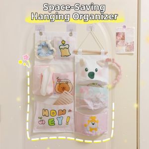 Wall Hanging Storage Bag Wall-Mounted Door Bedside