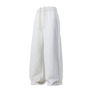 Quần Dài Thể Thao Nam Ống Đứng Rộng Rãi Có Dây Rút Cotton Polyester Mùa Thu Đông Quần Dài Thể Thao Thường Ngày