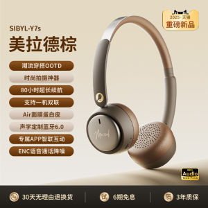 SIBYL Wireless Bluetooth Overhead Earphones Noise Reduction Womens Gift Headset Vintage Style with Microphone Support