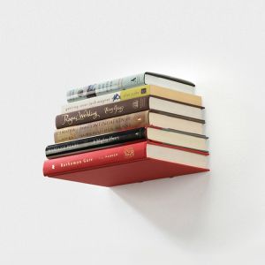 Nordic Style Invisible Wall Mounted Iron Art Bookshelf Storage Rack Simple Elegance Metal Craft Floor Standing Design Shelf