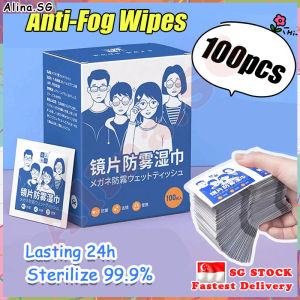 💎𝗦𝗚 𝗦𝗧𝗢𝗖𝗞💎 100pcs Anti fog wipes for glasses / Camera lens wipe / Zeiss lens cleaning wipe / Eye glasses cleaner / Cleaning wipes anti-fog / gGlasses cleaner wipe 眼镜防雾湿巾