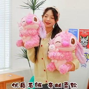Cherry Blossom Lilo & Stitch สติทช์ ซากุระ ตุ๊กตาStitchสีชมพู ตุ๊กตาของเล่น รุ่นใหม่ พร้อมส่งในไทย หมอนนุ่ม