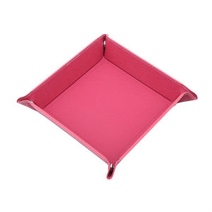 Hộp Đựng Xúc Xắc Bằng Da PU Gấp Gọn Hình Lục Giác/vuông Dùng Cho Trò Chơi Nhập Vai Trên Bàn Hộp Đựng Tiền Xu