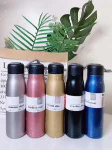 Vacuum Insulated Stainless Steel Slim Fashion Sport Bottle Thermos Tumbler Hot&Cold 420ml 660ml COD