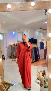Dress Kaftan Terbaru 2024 Kekinian Crinkle Airflow Premium