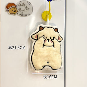 Adorable Hanging Hand Towel Absorbent Coral Fleece Cartoon Kitchen Bathroom Children Baby Hand Towel Household Fabric Towel
