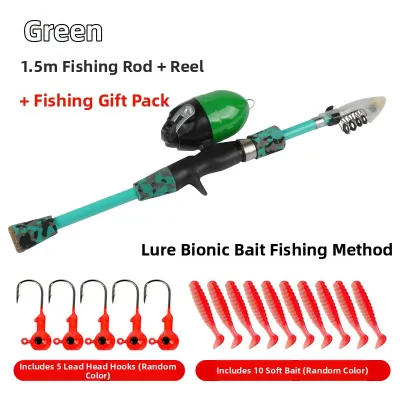 Childrens Mini Telescopic Fishing Rod Set