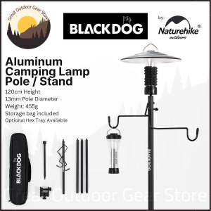 Blackdog Outdoor Light Stand Detachable Light Pole Aluminum Alloy Portable Camping Light Pole Lighting Stand Light