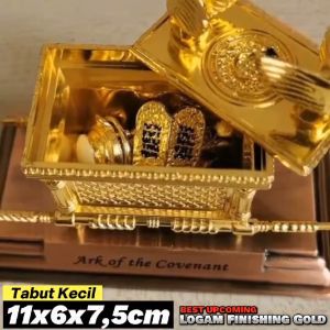 Tabut Perjanjian Ark of The Covenant Kecil Pajangan Hiasan Dekorasi Meja Souvenir Rohani Kristen Profetik Mesianik