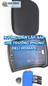 Ghế xoay văn phòng Roma S Qui Phúc Có hỏa tốc HCM