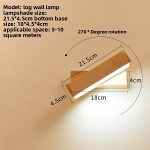 XISHANGJIAXI | Modern Minimalist Wooden Wall Light