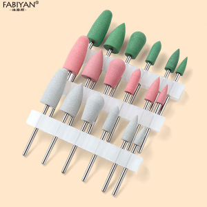 Nail Drill Bits Silicone Polishing Nail Grinding Head Dead Skin Removal Nail Grinding Bits Russian Japanese Polishing Tools