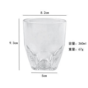 Acrylic Plastic Whiskey Cup Vintage Style Bar Drinking Water Cup Shockproof Commercial Restaurant Use Vodka Cocktail Glass
