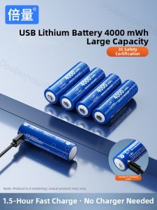 Doublepow | USB Rechargeable Alkaline Batteries 1.5V