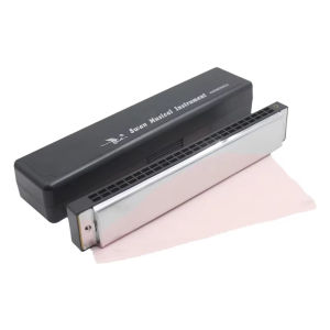IRIN | Swan 24 Hole Harmonica C/D Key Harmonica Silver Mouth Organ Suitable For Music Enthusiasts Woodwind Instrument