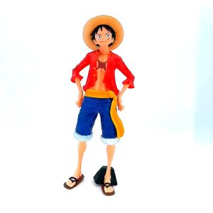 Garage Kits Anime One Piece Luffy Figure Figurines Toys Handmade Model Birthday Gift Decorations Interchangeable Face【with Box】