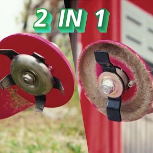 ใบตัดนาข้าว 6 นิ้ว ใบถากหญ้า กำจัดวัชพืช มีพร้อม 2 ใบมีด สำหรับตัดหญ้าเเละพรวนดิน จากเหล็กSK5 แข็งเเรงทนทาน