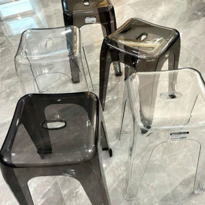 Transparent Plastic Foldable Stylish Height Stool
