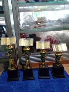Piala Lomba Juara 1 2 3 4 (FIGUR AL-QURAN BODY HIJAU RASER) "costum" FREE STICKER (BOLEH satuan)TERMASUK SETICKER DAN FREE DESIGN