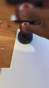 Stempel LUNAS OVAL Desain Bebas Pilih Stempel Flash Otomatis Tanpa Bantalan - Ukuran 51 CM