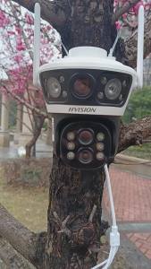 กล้องวงจรปิดใส่ซิม 4G 8MP  หน้าจอคู่ 4K 3เลนส์ 2หน้าจอ 10X ระบบออปติคอลไฮบริดซูม 10X Optical zoom กล้องวงจรปิด ไม่ต้องใช้ไวไฟ กล้องวงจรปิดดูผ่านมือถือ