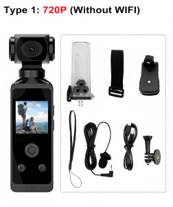K8 4K Pocket Action Camera 270° Rotatable Thumb Camera Vlog Wifi Mini Sports Cam Waterproof Helmet Travel Bicycle Driver Recorde