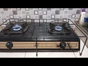 Tatakan Kompor Gas Rinnai 2 Tungku Besi dan 1 Tungku