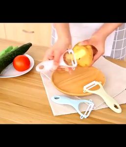 Dao Bào Gọt Nạo Rau Củ Quả Trái Cây Đa Năng Lưỡi Sứ Tiện Lợi Sử Dụng Cho Nhà Bếp - Dụng Cụ Cắt Gọt Vỏ / Bào Rau Củ Quả Băng Nhựa