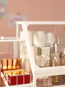 Glass makeup Brush Storage Box Eyebrow Pencil Cosmetic Drawer Skincare Products Organizer Jewelry