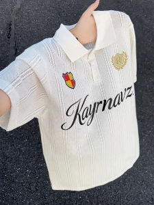 ZHUOCAN | American Hollow-out Ice Silk Breathable Summer Polo Shirt