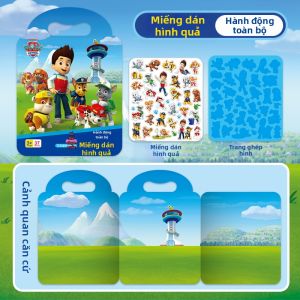 XIAOSHUGUOGUO | Sách Nhãn Dán Đồ Chơi PAW Patrol