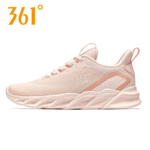 Womens Running Shoes 361 Degrees Soft Bottom Breathable Mesh Lightweight Jump Rope Shoes Fall New Style Comfortable Sports Sneakers