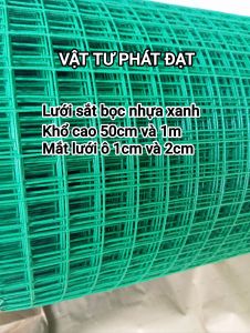 khổ cao 50cm x dài từ 2m đến 10m lưới bọc nhựa xanh ô vuông làm chuồng trại chăn nuôi...