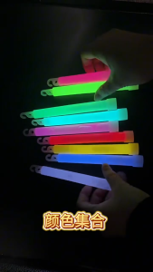 (With Hook) 6 Inch Glow Stick Party Concert Neon Stick Outdoor Fluorescent Lightning Safety Hiking Camping Emergency Light