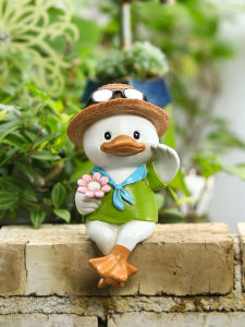 Đồ Trang Trí Nhà Mỹ Cổ Tích Hoạt Hình Vịt Sáng Tạo Vườn Sân Vườn Mẫu Giáo Tủ Sách Trang Trí Cảnh Quan Đồ Trang Trí Thủ Công