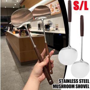 1/2Pcs Stainless Steel Mushroom Spatula Non-Stick Pan Pot Frying Spoon Long Handle Anti-Scalding Cooking Shovel Kitchenware