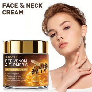 Bee Venom Facial Neck Lifting Cream Firms and Lifts Loose Skin Smoothes Skin | Alcohol-Free Containing Hyaluronic Acid30g/60g