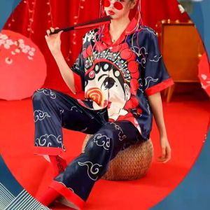 0453 CNY Opera pajamas set / setelan baju tidur wanita / piyama tidur wanita