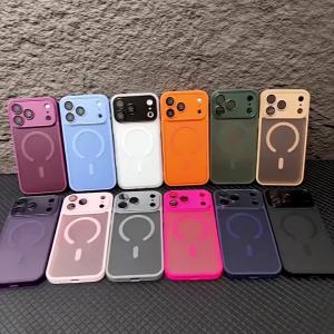New 18 ProMax Luxury Frosted Magnetic Phone Case for iPhone 18 Pro Max Air 18 Pro for Magsafe Translucent Lens Protection Cover