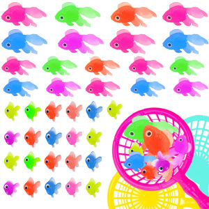 6/10/20Pcs Cute Rubber Goldfish Bath Toys for Toddlers Kids Water Play Games Simulation Bathing Toys Perfect Shower Gifts